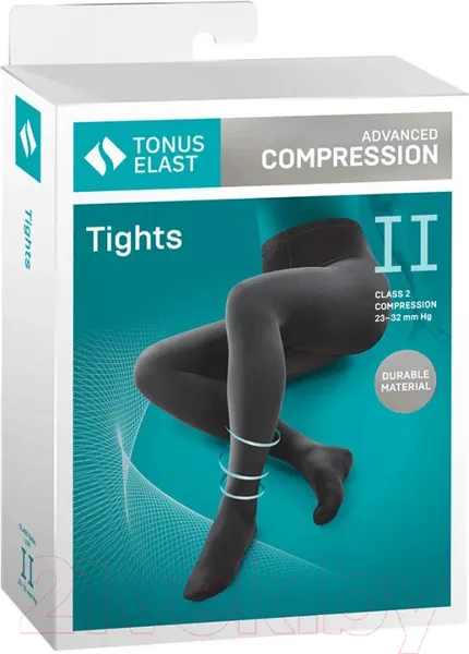 Колготки мед.эл.черн.1к.к.0404 №2 Tonus elast