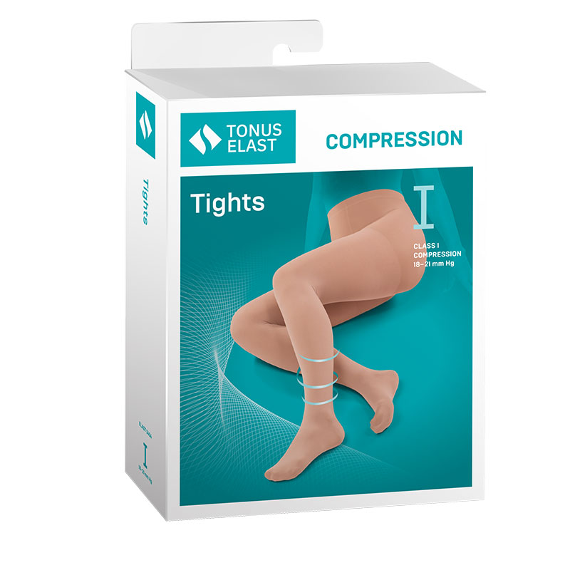 Колготки мед.эл.2к.к.0404LUX №4 р1 песок Tonus elast