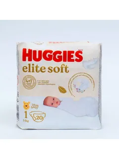 Подгузники Huggies 1 Elite Soft  3-5 кг 20 шт.